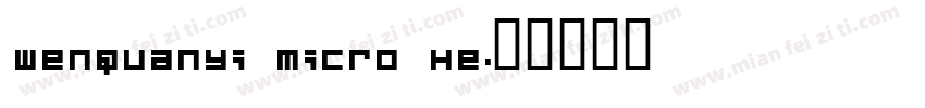 WenQuanYi Micro He字体转换